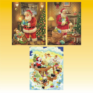 Weihnachts-Geschenktasche MEDIUM 3 fach sortiert, ca. 18 x 23 x 10cm