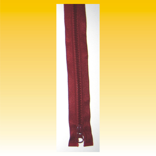 Reiverschlu 75cm, Nylon Profil, teilbar, ROT