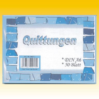 Quittungsblock 50 Blatt, A6